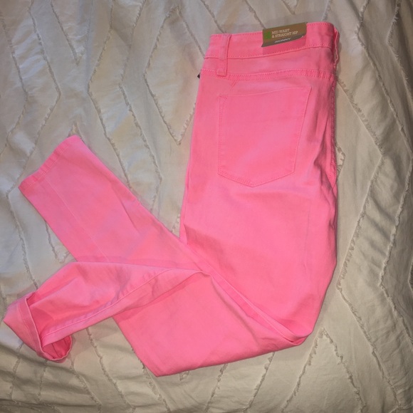 Mossimo jeans size 4 *neon pink* - Picture 1 of 3